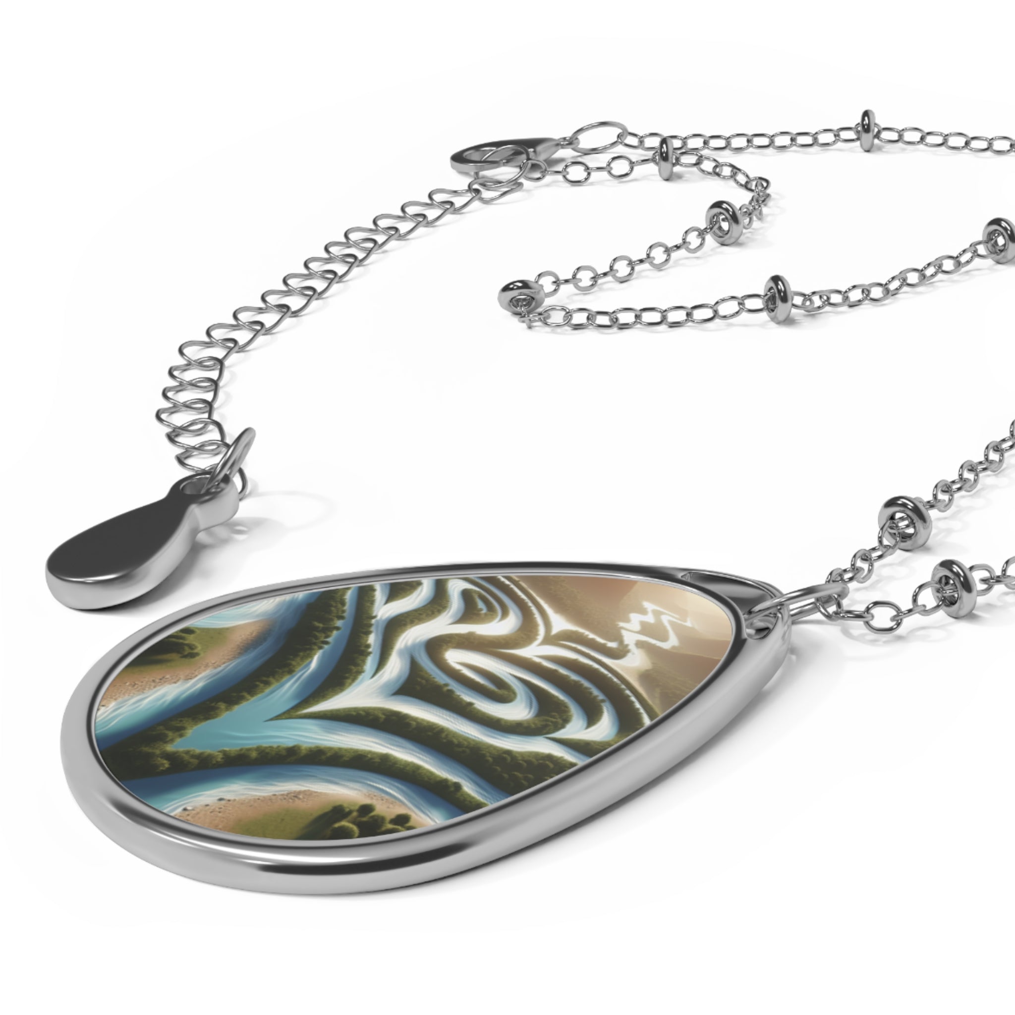 Heart River Oval Necklace