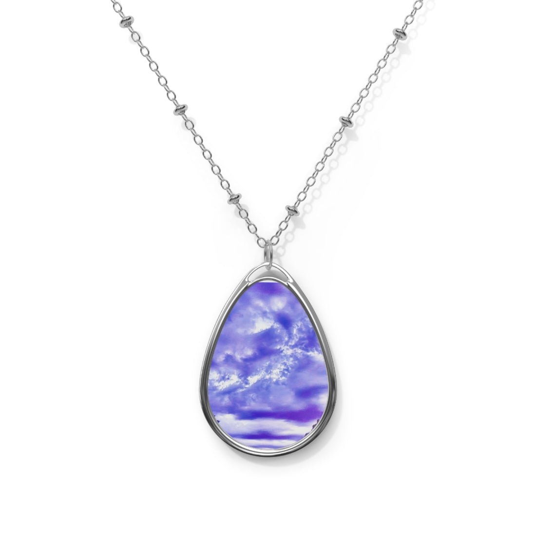 Clouds Oval Necklace