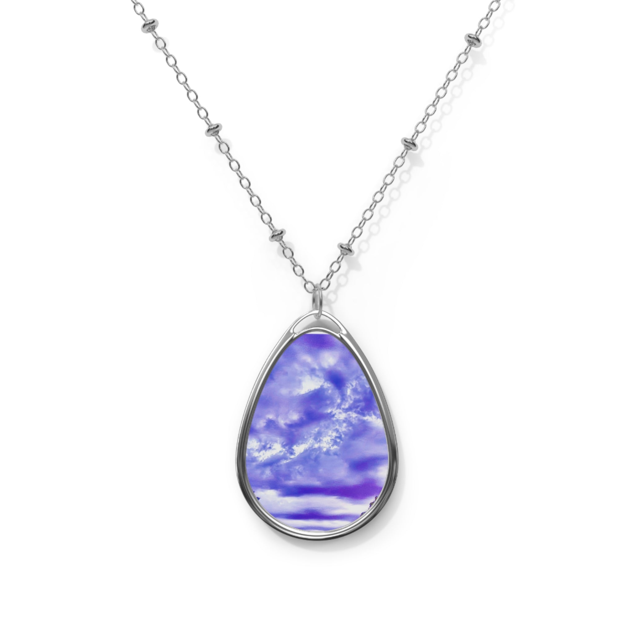 Clouds Oval Necklace