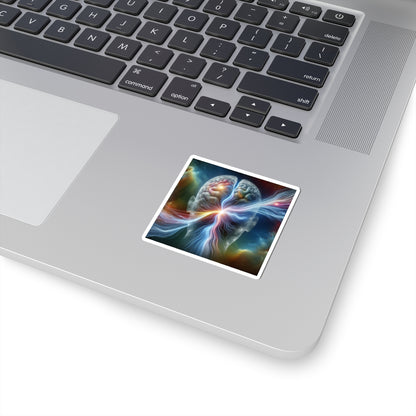 Sticker Set - Thought in Brain Creates Spectacular Light Display